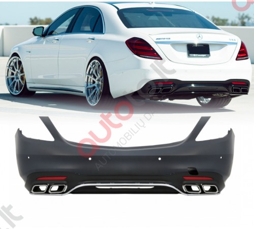 Mercedes W222 S63 AMG galinis bamperis